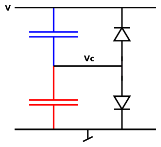 capacitive-diode-divider
